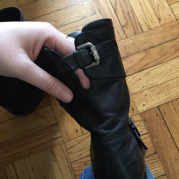 Aquatalia Black Quilted Leather Boots - Picture 5 of 6